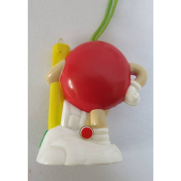 Vintage M&M'S CHRISTMAS Ornaments Red Blue Collectible Decor Set of 3 1990 Candy - Picture 6 of 13